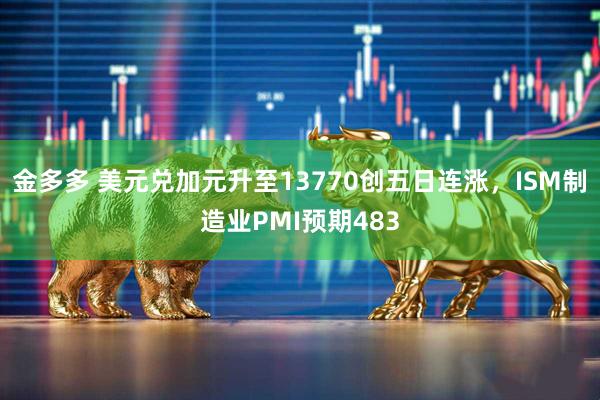 金多多 美元兑加元升至13770创五日连涨，ISM制造业PMI预期483