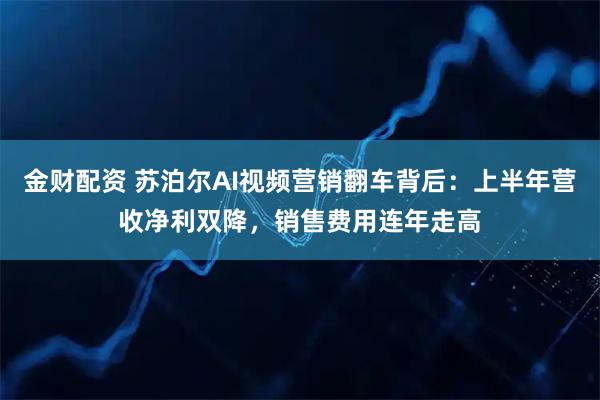 金财配资 苏泊尔AI视频营销翻车背后：上半年营收净利双降，销售费用连年走高